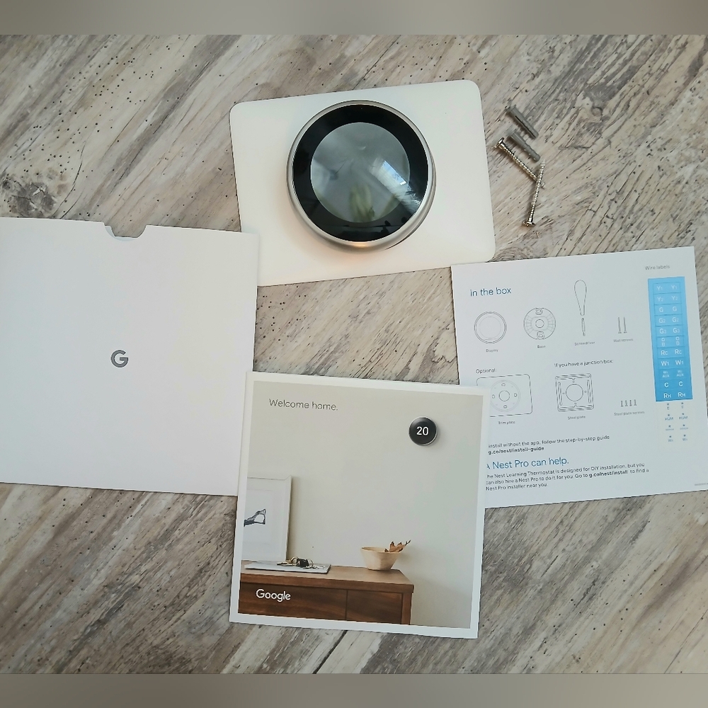 Google Nest Learning Thermostat 3rd Gen (Model A0013) – Smart WiFi Thermostat